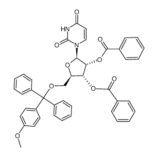 2',3'-di-O-benzoyl-5'-O-monomethoxytrityluridine结构式