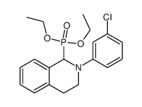 [2-(3-Chloro-phenyl)-1,2,3,4-tetrahydro-isoquinolin-1-yl]-phosphonic acid diethyl ester结构式