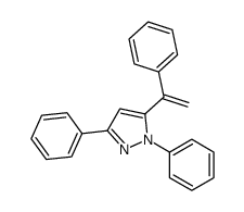 1,3-diphenyl-5-(1-phenylethenyl)pyrazole结构式