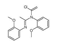 N-(1-chloroethenyl)-N,N'-bis(2-methoxyphenyl)ethanimidamide Structure