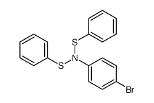 4-bromo-N,N-bis(phenylsulfanyl)aniline结构式