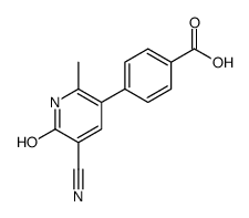 4-(5-cyano-2-methyl-6-oxo-1H-pyridin-3-yl)benzoic acid结构式