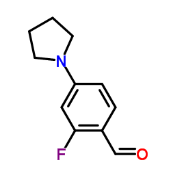 2-FLUORO-4-PYRROLIDIN-1-YL-BENZALDEHYDE结构式
