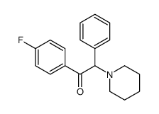 1-(4-fluorophenyl)-2-phenyl-2-piperidin-1-ylethanone结构式