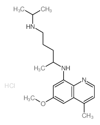 N-(6-methoxy-4-methyl-quinolin-8-yl)-N-propan-2-yl-pentane-1,4-diamine结构式