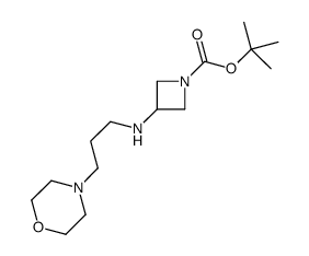 1-Boc-3-(3-吗啉-4-丙基氨基)-氮杂丁烷结构式