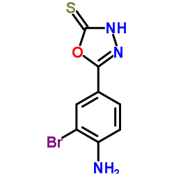 5-(4-Amino-3-bromophenyl)-1,3,4-oxadiazole-2-thiol结构式