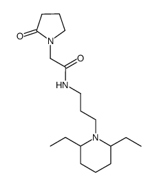 N-[3-(2,6-Diethyl-piperidin-1-yl)-propyl]-2-(2-oxo-pyrrolidin-1-yl)-acetamide结构式