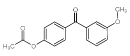 4-ACETOXY-3'-METHOXYBENZOPHENONE结构式