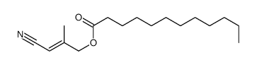 (3-cyano-2-methylprop-2-enyl) dodecanoate Structure