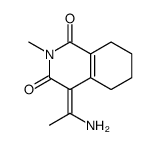 (4Z)-4-(1-aminoethylidene)-2-methyl-5,6,7,8-tetrahydroisoquinoline-1,3-dione结构式