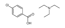 4-chlorobenzoic acid,N,N-diethylethanamine结构式