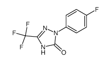 1-(4-fluorophenyl)-3-trifluoromethyl-1,2,4-triazole-5(4H)-one结构式