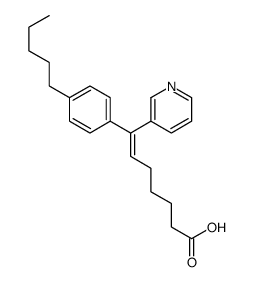 7-(4-pentylphenyl)-7-pyridin-3-ylhept-6-enoic acid Structure