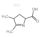 4,5-dimethyl-3,4-dihydro-2H-pyrrole-2-carboxylic acid结构式