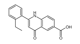 2-(2-ethylphenyl)-4-oxo-1H-quinoline-6-carboxylic acid Structure