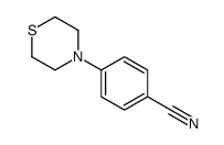 4-thiomorpholin-4-ylbenzonitrile结构式