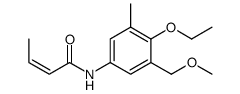 N-[4-ethoxy-3-(methoxymethyl)-5-methylphenyl]but-2-enamide Structure