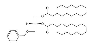 1-O-benzyl-2,3-di-O-hexadecanoyl-sn-glycerol结构式