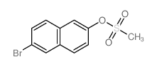 2-Naphthalenol,6-bromo-, 2-methanesulfonate Structure