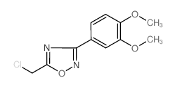 5-(chloromethyl)-3-(3,4-dimethoxyphenyl)-1,2,4-oxadiazole structure