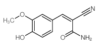 2-cyano-3-(4-hydroxy-3-methoxy-phenyl)prop-2-enamide picture