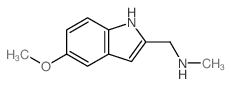 [(5-Methoxy-1H-indol-2-yl)methyl]methylamine结构式