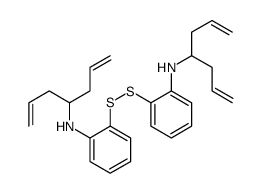 N-hepta-1,6-dien-4-yl-2-[[2-(hepta-1,6-dien-4-ylamino)phenyl]disulfanyl]aniline Structure