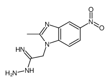 N'-amino-2-(2-methyl-5-nitrobenzimidazol-1-yl)ethanimidamide Structure