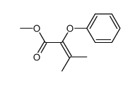 3,3-Dimethyl-2-phenoxy-acrylsaeure-methylester结构式