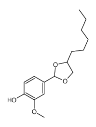 4-(4-hexyl-1,3-dioxolan-2-yl)-2-methoxyphenol Structure