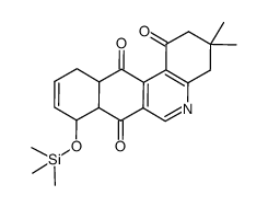 8-trimethylsilyloxy-3,3-dimethyl-3,4,7a,8,11,11a-hexahydro-2H-benzo[j]phenanthridine-1,7,12-trione结构式