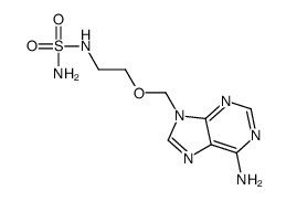 6-amino-9-[2-(sulfamoylamino)ethoxymethyl]purine结构式