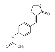 2(3H)-Furanone, 3-[[4-(acetyloxy)phenyl]methylene]dihydro- Structure