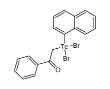 2-(dibromo(naphthalen-1-yl)-4-tellanyl)-1-phenylethan-1-one Structure