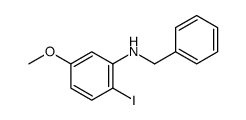 N-benzyl-2-iodo-5-methoxyaniline结构式