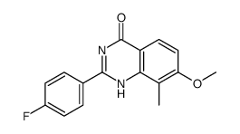 2-(4-fluorophenyl)-7-methoxy-8-methyl-1H-quinazolin-4-one Structure