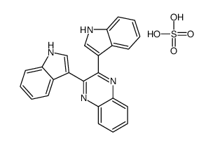 2,3-bis(1H-indol-3-yl)quinoxaline,sulfuric acid结构式