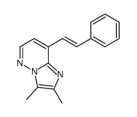 2,3-dimethyl-8-(2-phenylethenyl)imidazo[1,2-b]pyridazine Structure