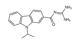 N-(diaminomethylene)-9-isopropyl-9H-carbazole-2-carboxamide结构式