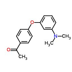 1-{4-[3-(Dimethylamino)phenoxy]phenyl}ethanone结构式