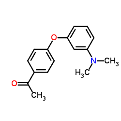 1-{4-[3-(Dimethylamino)phenoxy]phenyl}ethanone structure