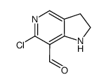 6-chloro-5-azaindoline-7-carbaldehyde结构式