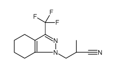 1H-Indazole-1-propanenitrile, 4,5,6,7-tetrahydro-α-methyl-3-(trifluoromethyl)结构式