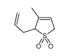 3-methyl-2-prop-2-enyl-2,5-dihydrothiophene 1,1-dioxide结构式