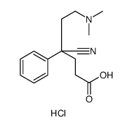 4-CYANO-6-(DIMETHYLAMINO)-4-PHENYLHEXANOIC ACID Structure