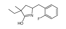 3-ethyl-5-[(2-fluorophenyl)methyl]-3-methylpyrrolidin-2-one Structure