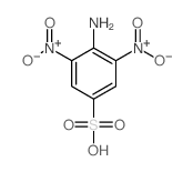4-Amino-3,5-dinitrobenzenesulfonic acid structure