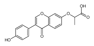 2-[3-(4-hydroxyphenyl)-4-oxochromen-7-yl]oxypropanoic acid结构式