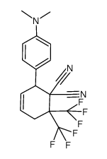 2-(4-Dimethylamino-phenyl)-6,6-bis-trifluoromethyl-cyclohex-3-ene-1,1-dicarbonitrile Structure